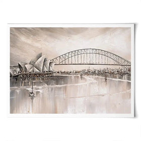 Sydney Skyline Art Print Sydney Skyline Art Print wall art product Isabella Karolewicz