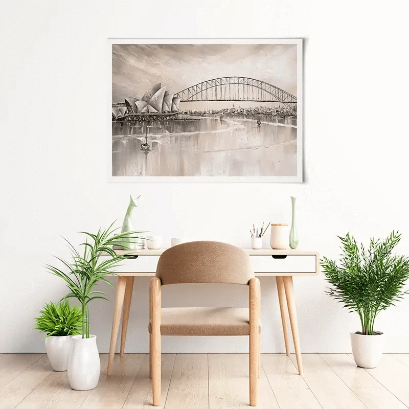 Sydney Skyline Art Print Sydney Skyline Art Print wall art product Isabella Karolewicz
