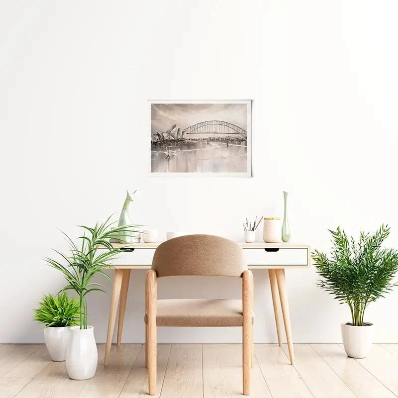 Sydney Skyline Art Print Sydney Skyline Art Print wall art product Isabella Karolewicz