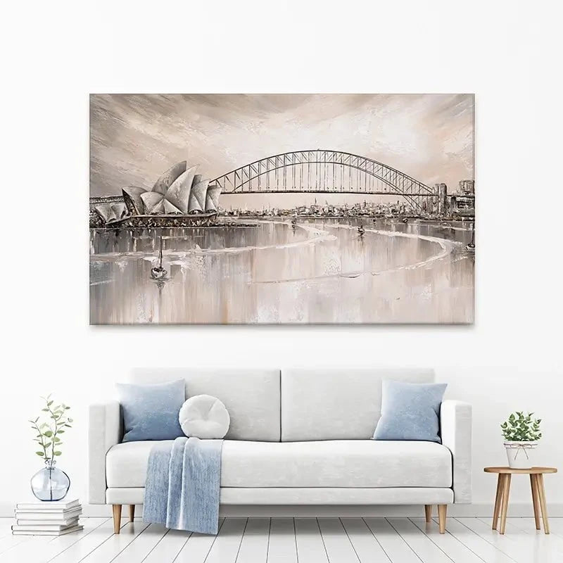 Sydney Skyline Canvas Print Sydney Skyline Canvas Print wall art product Isabella Karolewicz