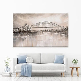 Sydney Skyline Canvas Print Sydney Skyline Canvas Print wall art product Isabella Karolewicz