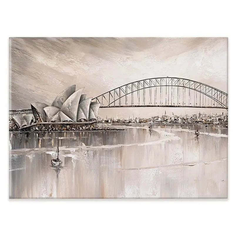 Sydney Skyline Canvas Print Sydney Skyline Canvas Print wall art product Isabella Karolewicz