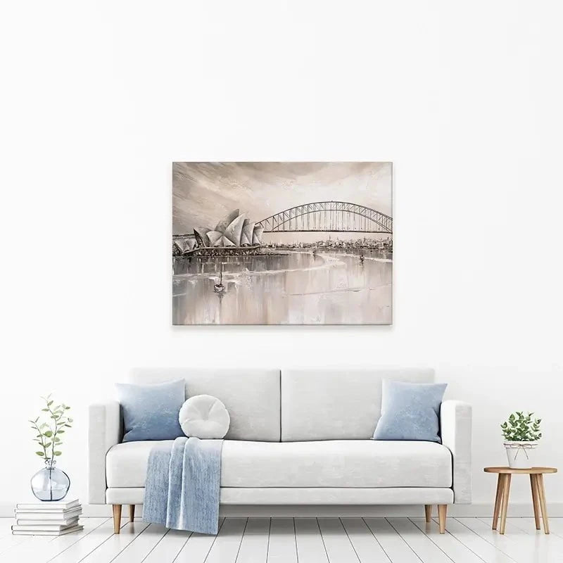 Sydney Skyline Canvas Print Sydney Skyline Canvas Print wall art product Isabella Karolewicz