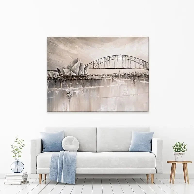 Sydney Skyline Canvas Print Sydney Skyline Canvas Print wall art product Isabella Karolewicz