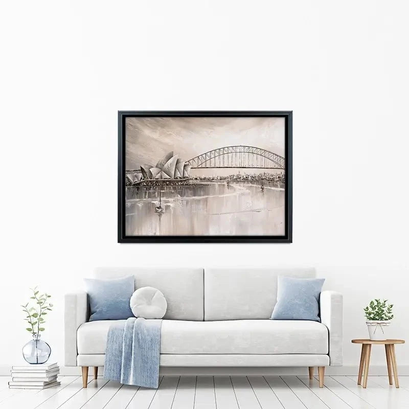 Sydney Skyline Canvas Print Sydney Skyline Canvas Print wall art product Isabella Karolewicz