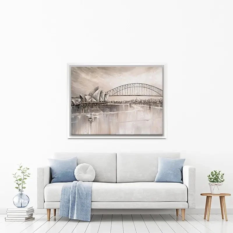 Sydney Skyline Canvas Print Sydney Skyline Canvas Print wall art product Isabella Karolewicz