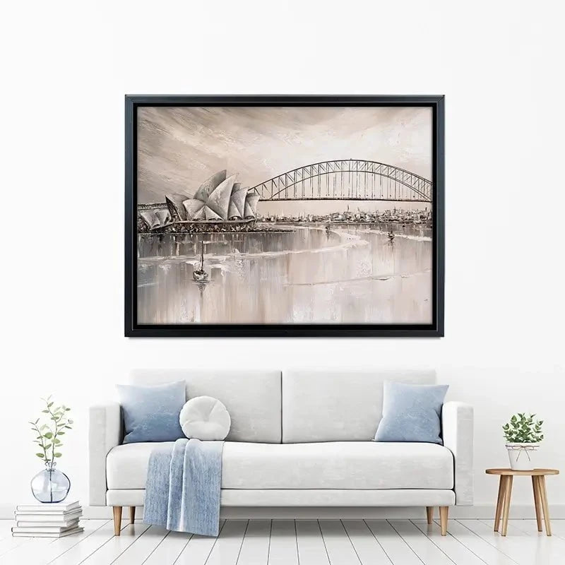 Sydney Skyline Canvas Print Sydney Skyline Canvas Print wall art product Isabella Karolewicz