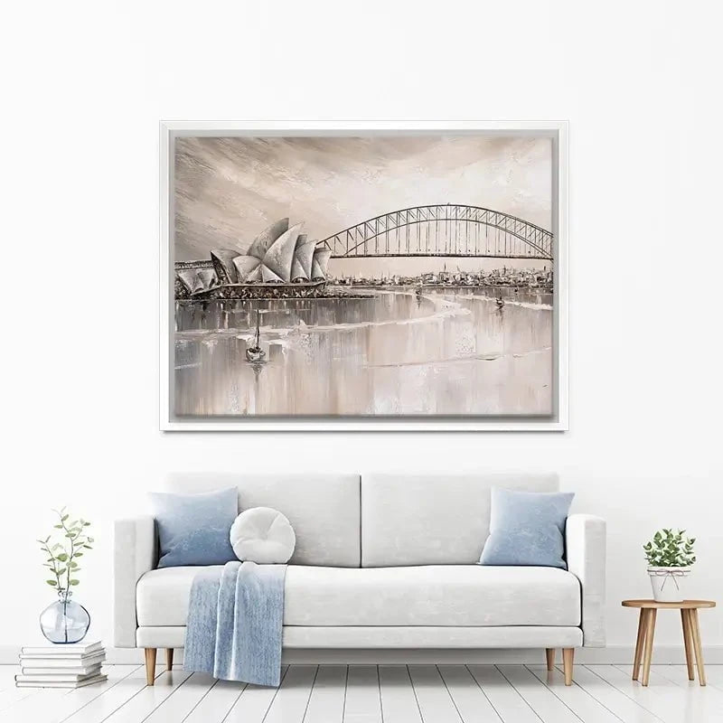 Sydney Skyline Canvas Print Sydney Skyline Canvas Print wall art product Isabella Karolewicz