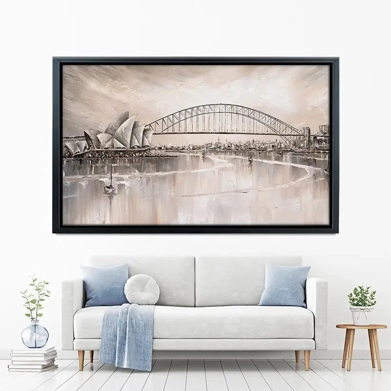 Sydney Skyline Canvas Print Sydney Skyline Canvas Print wall art product Isabella Karolewicz