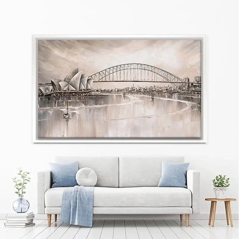Sydney Skyline Canvas Print Sydney Skyline Canvas Print wall art product Isabella Karolewicz