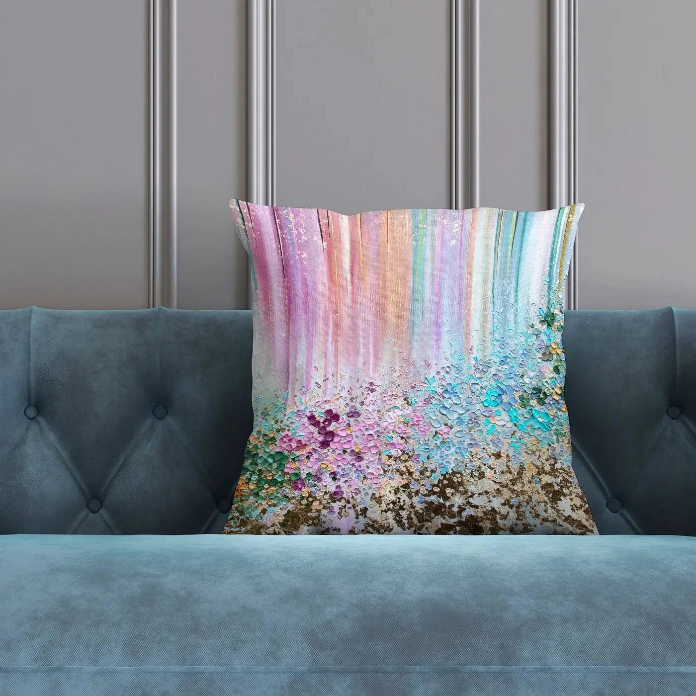 Symphony Of Colour Cushion Symphony Of Colour Cushion wall art product Nada Khatib