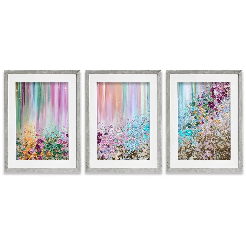 Symphony Of Colour Framed Art Print Trio Symphony Of Colour Framed Art Print Trio wall art product Nada Khatib