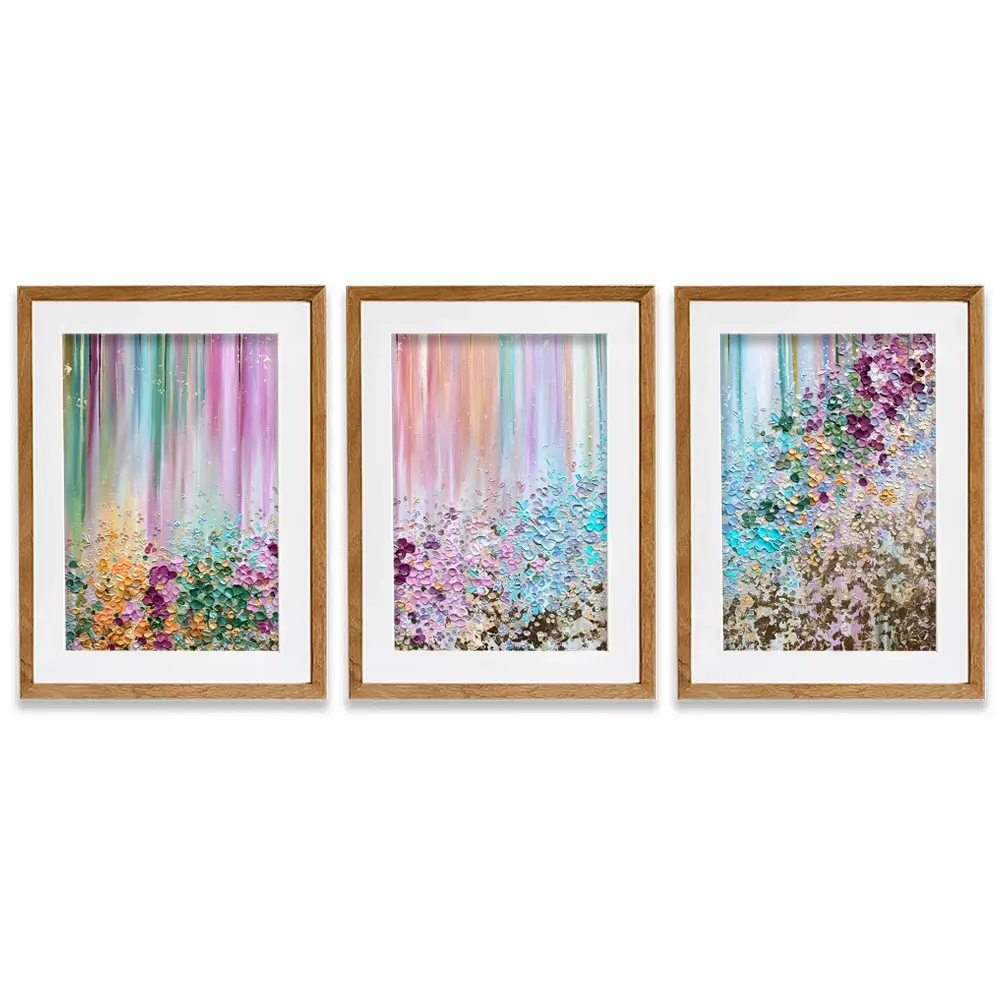 Symphony Of Colour Framed Art Print Trio Symphony Of Colour Framed Art Print Trio wall art product Nada Khatib