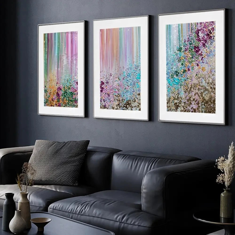 Symphony Of Colour Framed Art Print Trio Symphony Of Colour Framed Art Print Trio wall art product Nada Khatib