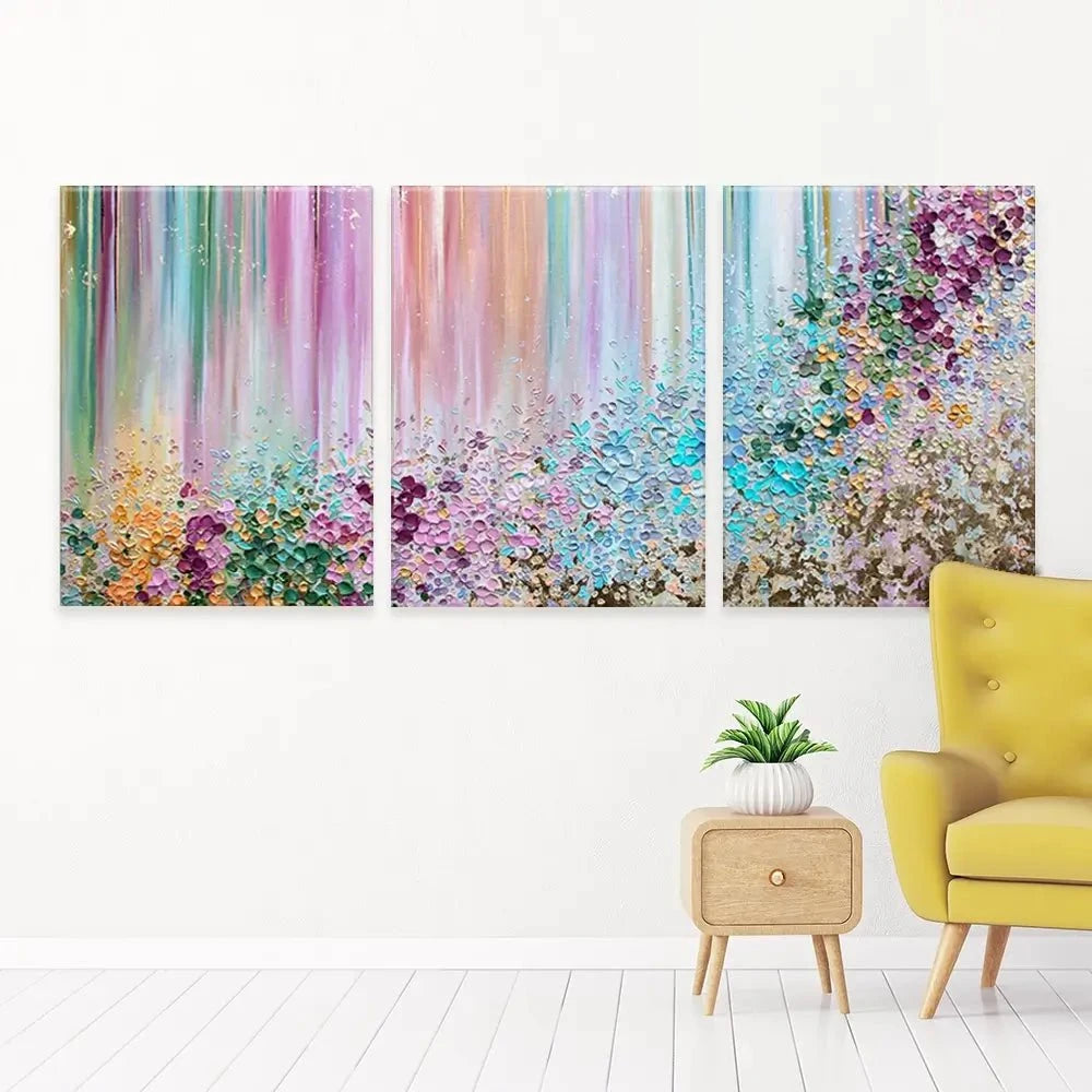 Symphony Of Colour Trio Canvas Print Symphony Of Colour Trio Canvas Print wall art product Nada Khatib