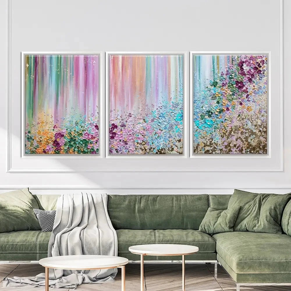 Symphony Of Colour Trio Canvas Print Symphony Of Colour Trio Canvas Print wall art product Nada Khatib