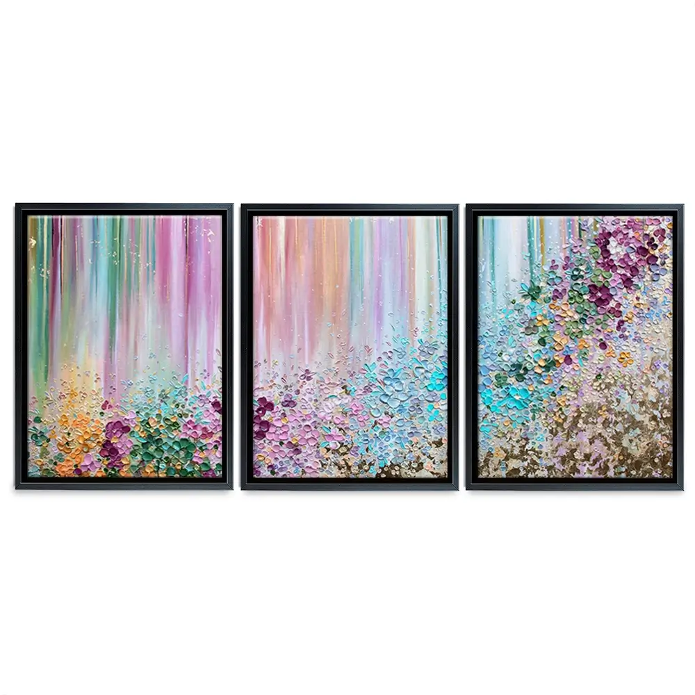 Symphony Of Colour Trio Canvas Print Symphony Of Colour Trio Canvas Print wall art product Nada Khatib