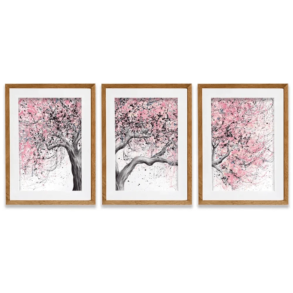 Taffy Blossom Tree Framed Art Print Trio Taffy Blossom Tree Framed Art Print Trio wall art product Ashvin Harrison