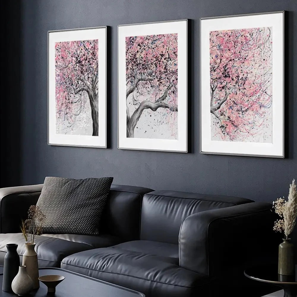 Taffy Blossom Tree Framed Art Print Trio Taffy Blossom Tree Framed Art Print Trio wall art product Ashvin Harrison