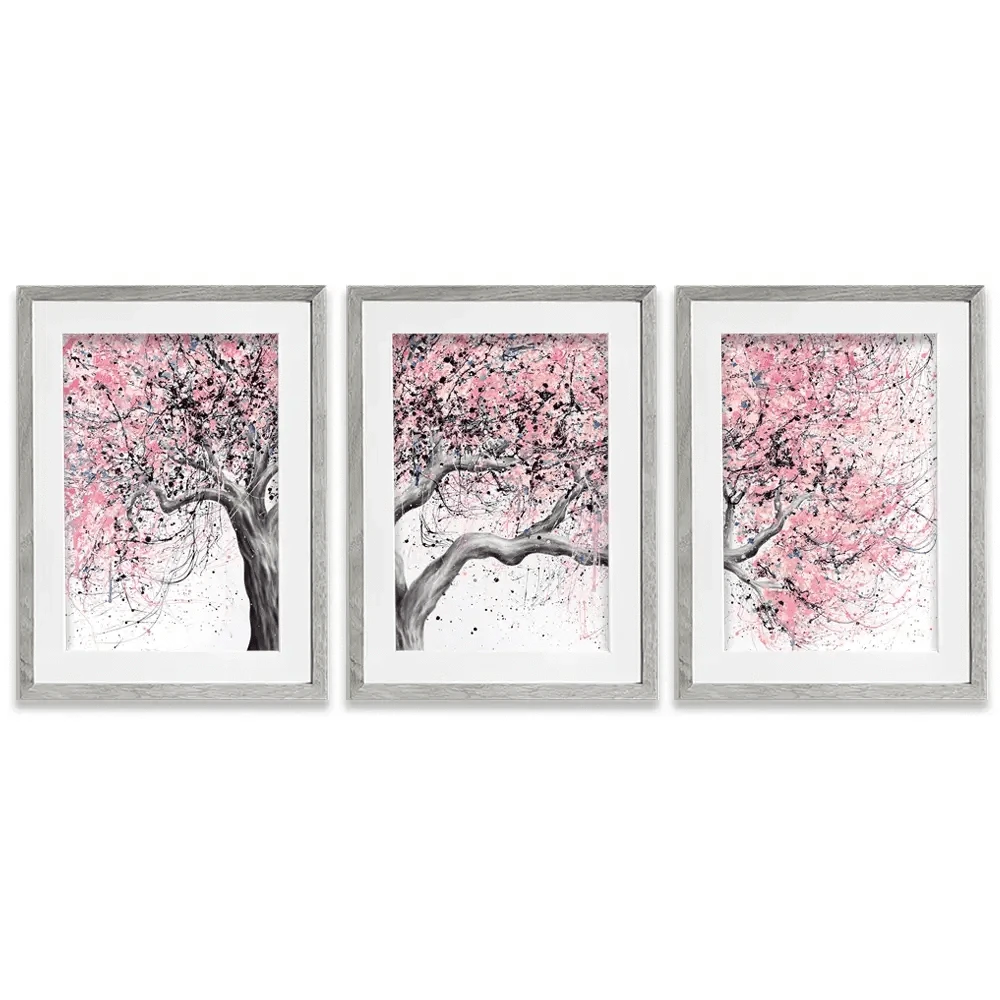Taffy Blossom Tree Framed Art Print Trio Taffy Blossom Tree Framed Art Print Trio wall art product Ashvin Harrison