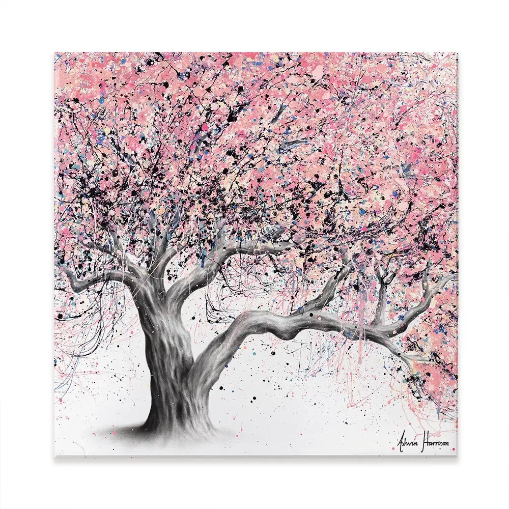 Taffy Blossom Tree Square Canvas Print Taffy Blossom Tree Square Canvas Print wall art product Ashvin Harrison