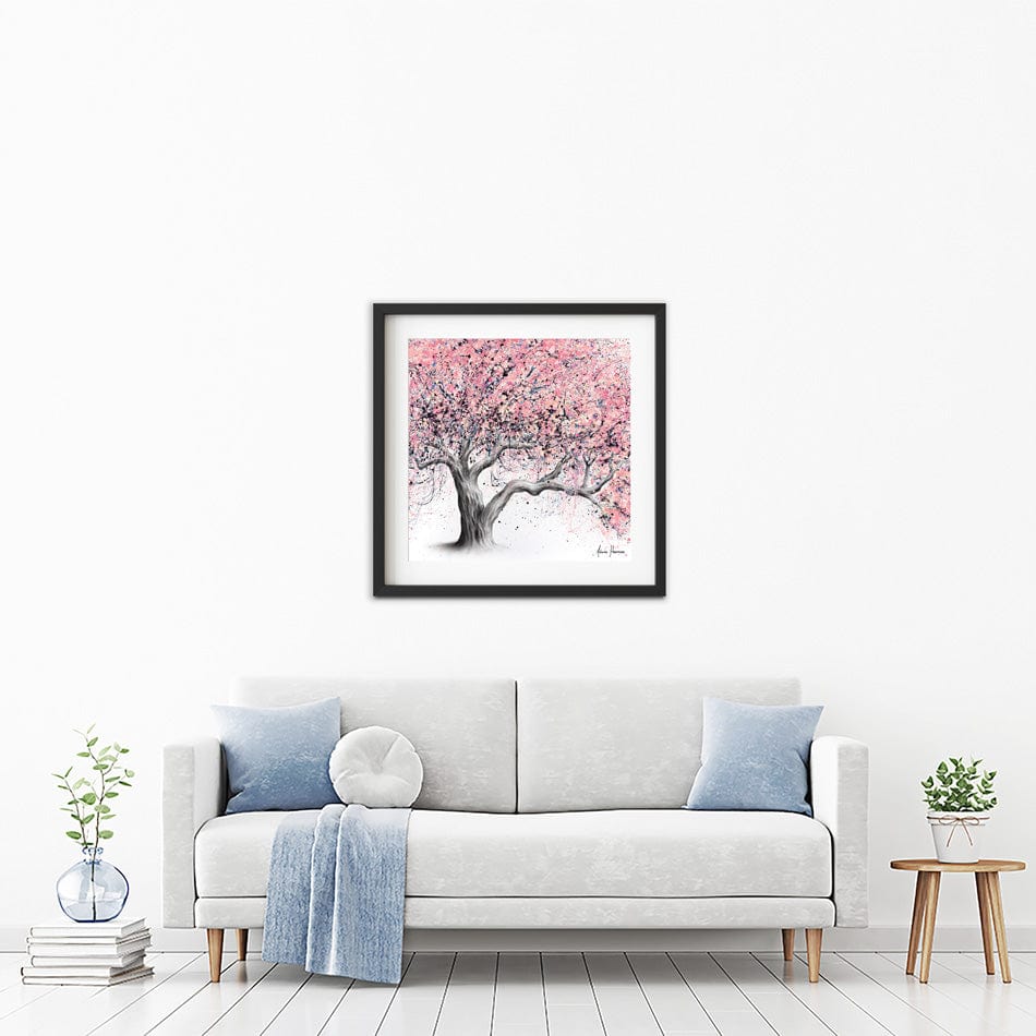 Taffy Blossom Tree Square Framed Art Print wall art product Ashvin Harrison