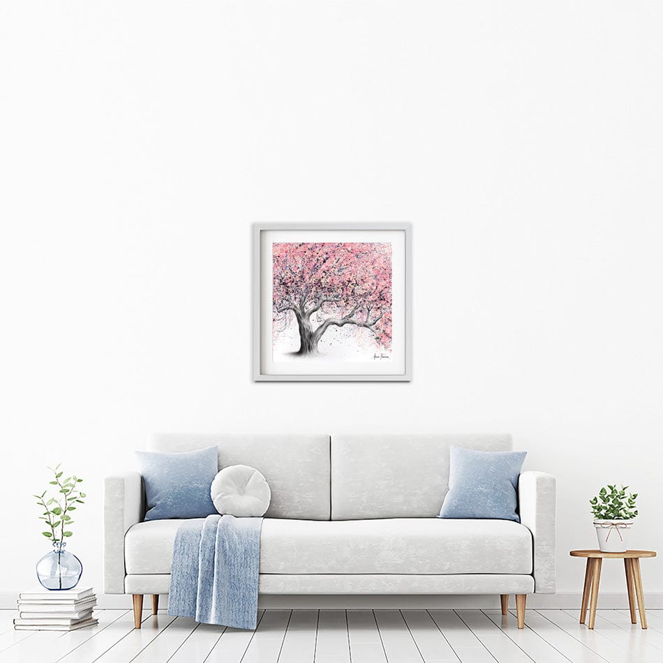 Taffy Blossom Tree Square Framed Art Print wall art product Ashvin Harrison