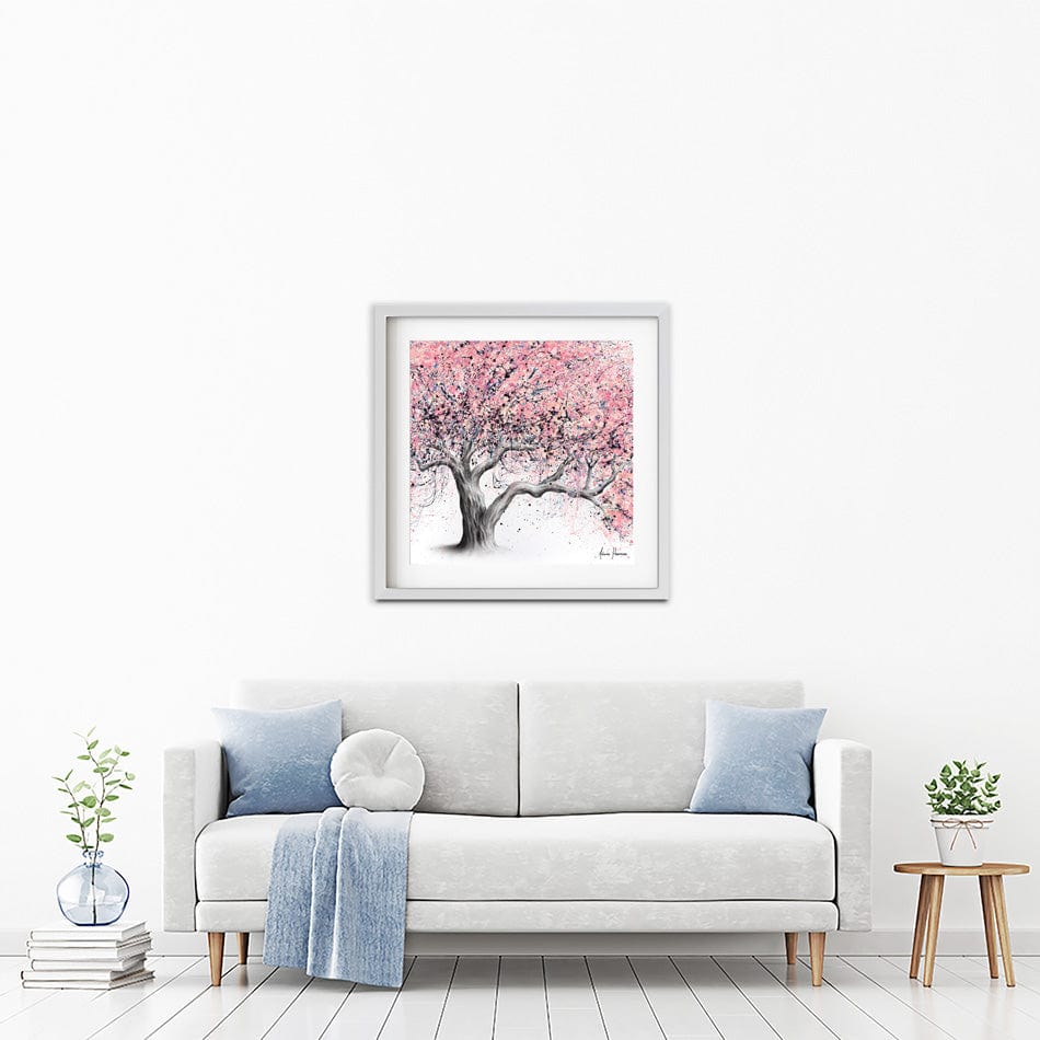 Taffy Blossom Tree Square Framed Art Print wall art product Ashvin Harrison