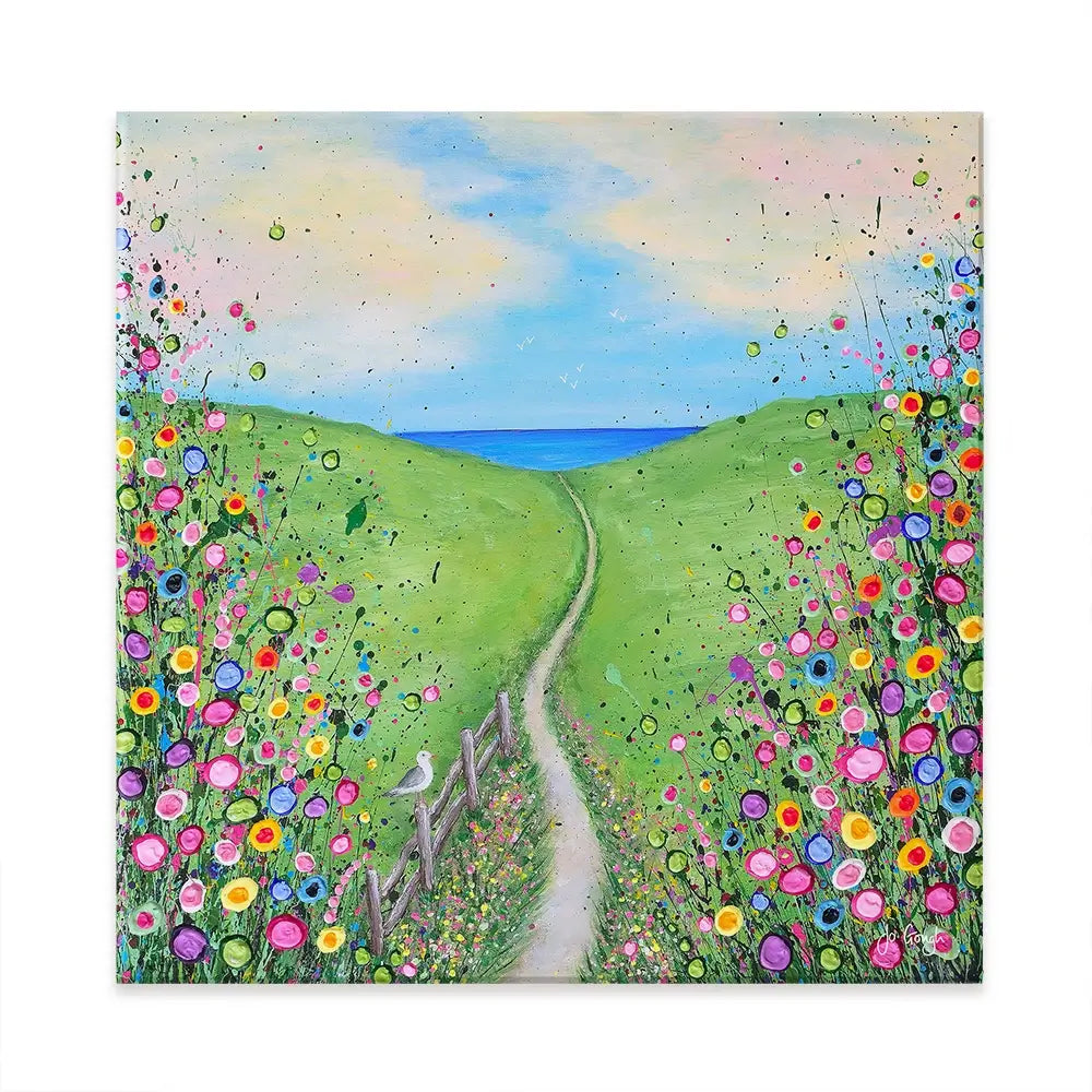 Take Me To The Sea Square Canvas Print Take Me To The Sea Square Canvas Print wall art product Jo Gough