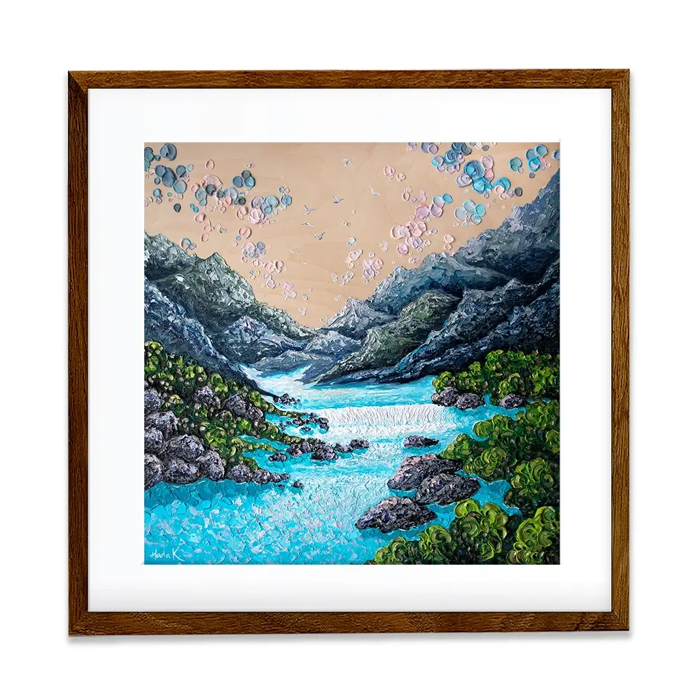 Take The Plunge Square Framed Art Print Take The Plunge Square Framed Art Print wall art product Nada Khatib