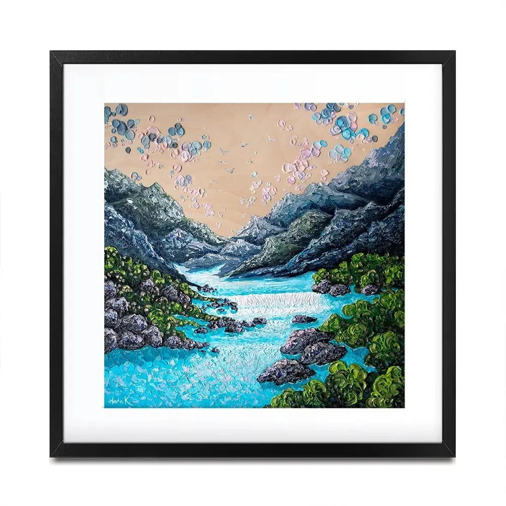 Take The Plunge Square Framed Art Print Take The Plunge Square Framed Art Print wall art product Nada Khatib