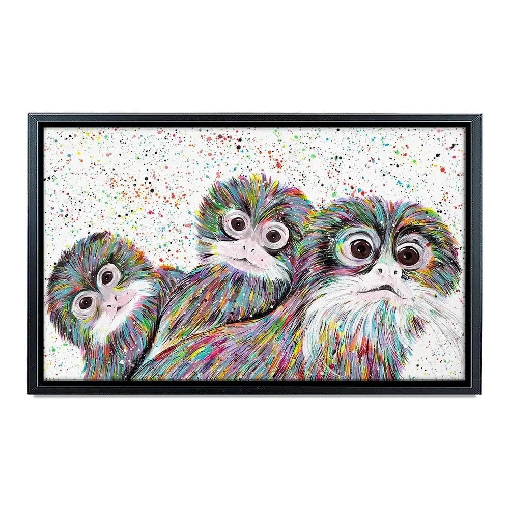 Tamarin Monkeys Canvas Print Tamarin Monkeys Canvas Print wall art product Emma LC Art