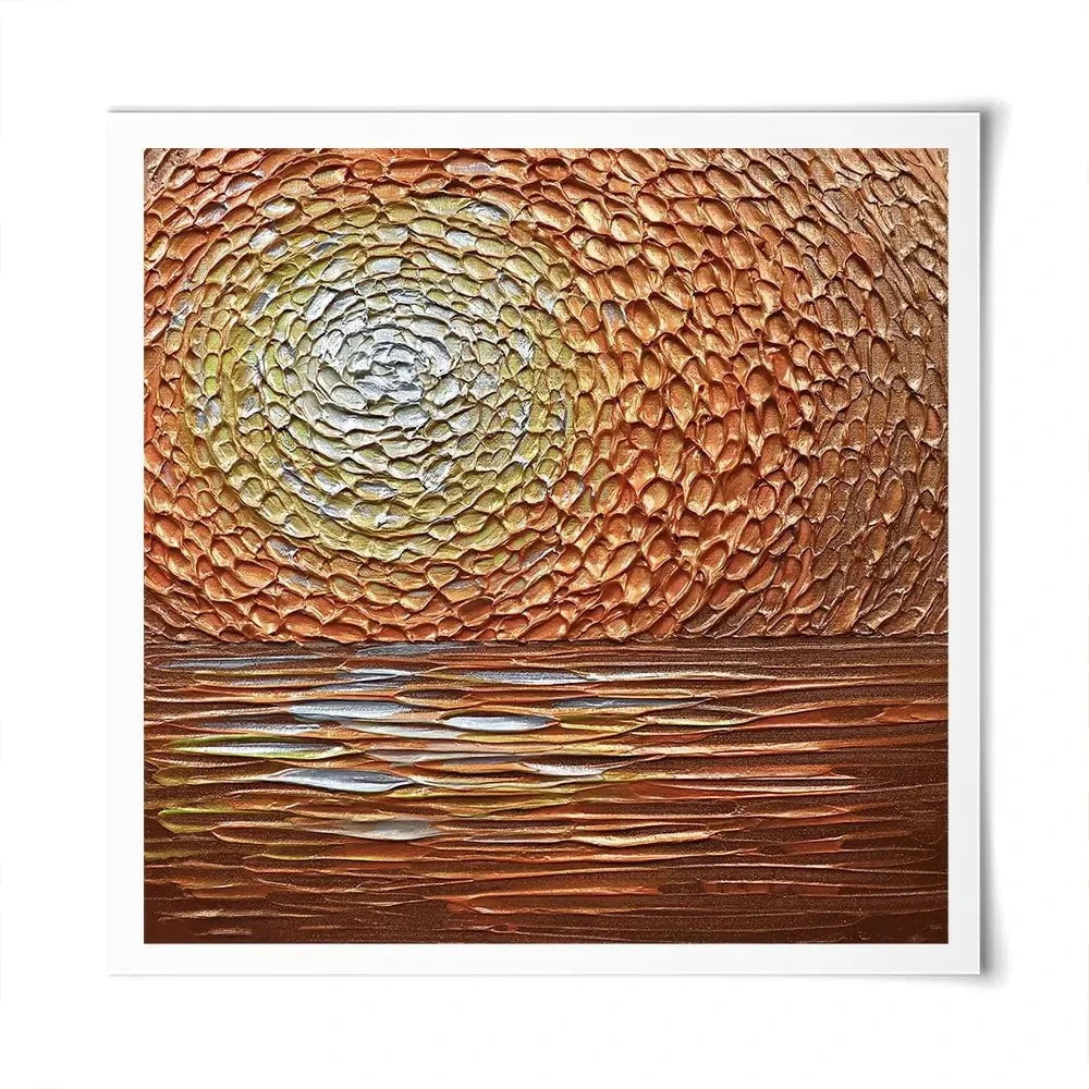 Tangerine Dream Square Art Print Tangerine Dream Square Art Print wall art product Nada Khatib