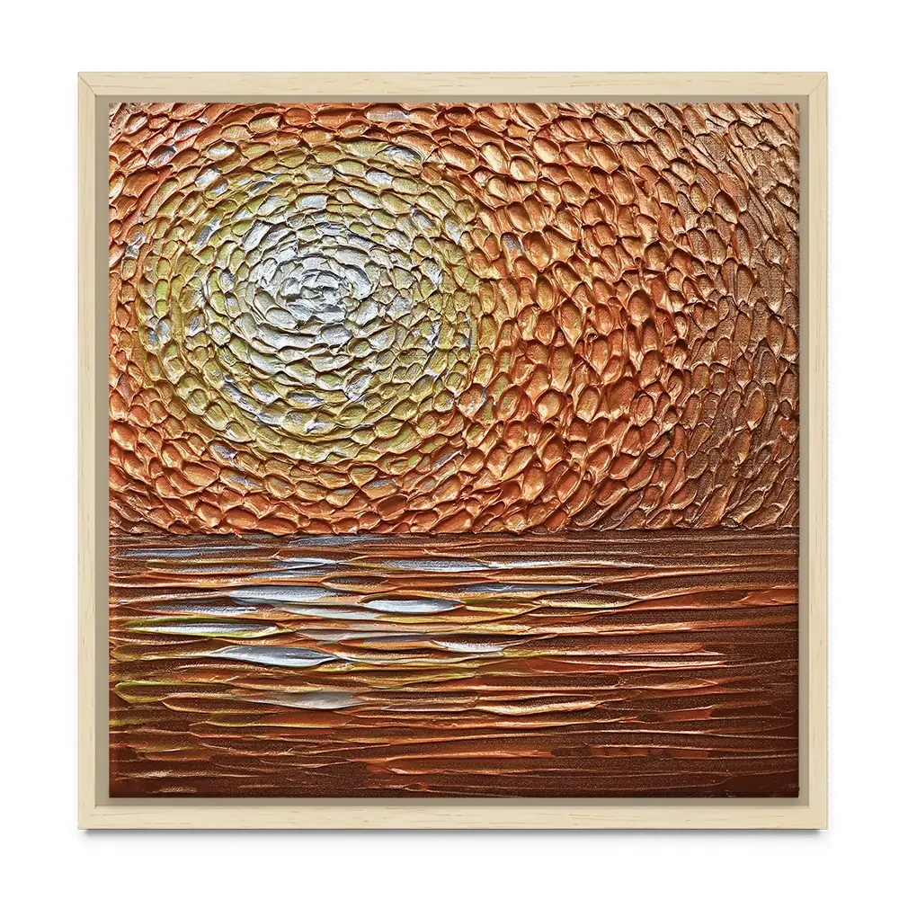 Tangerine Dream Square Canvas Print Tangerine Dream Square Canvas Print wall art product Nada Khatib