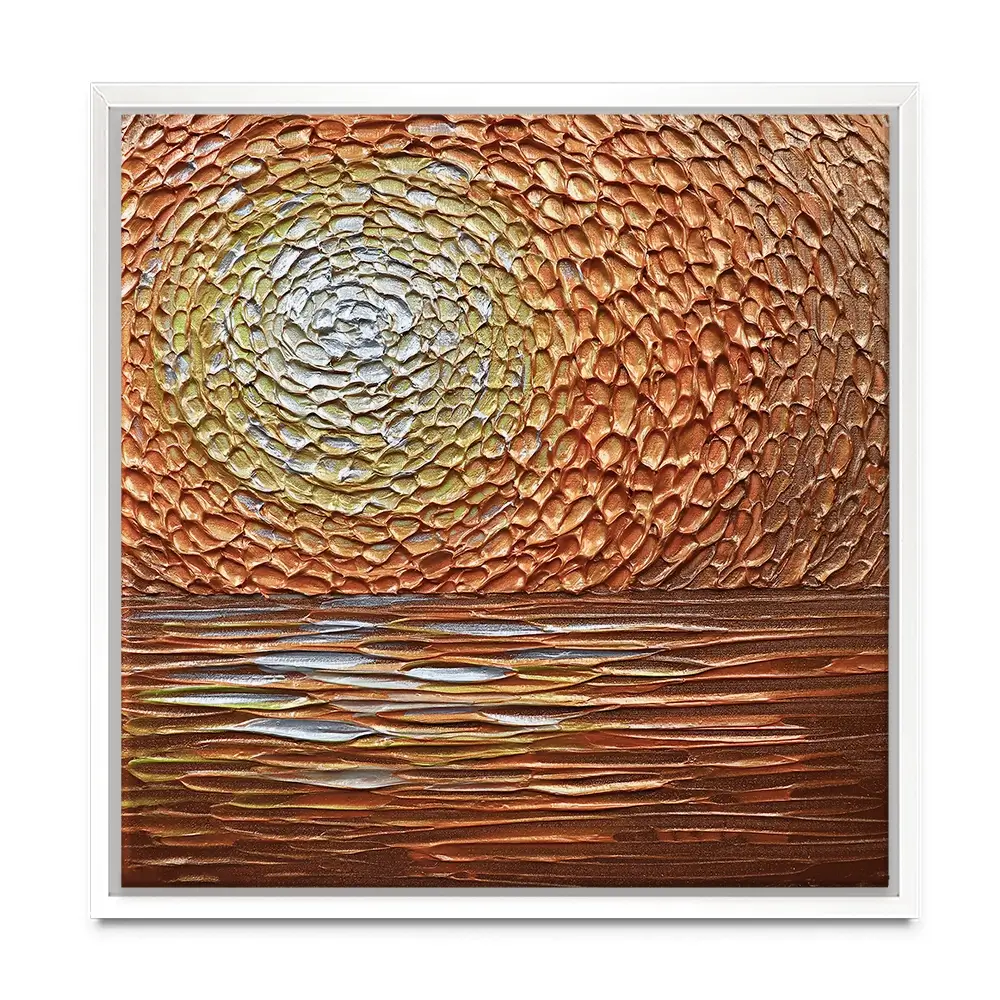Tangerine Dream Square Canvas Print Tangerine Dream Square Canvas Print wall art product Nada Khatib