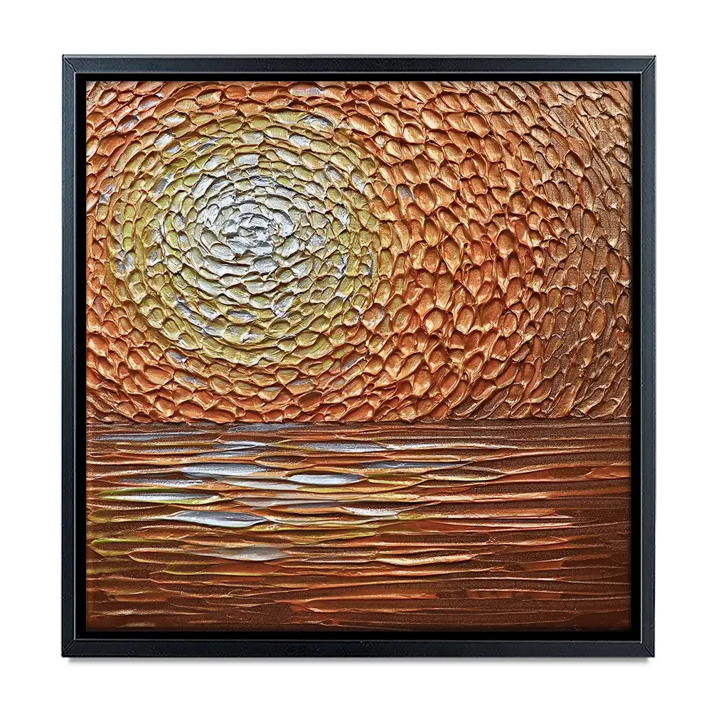 Tangerine Dream Square Canvas Print Tangerine Dream Square Canvas Print wall art product Nada Khatib