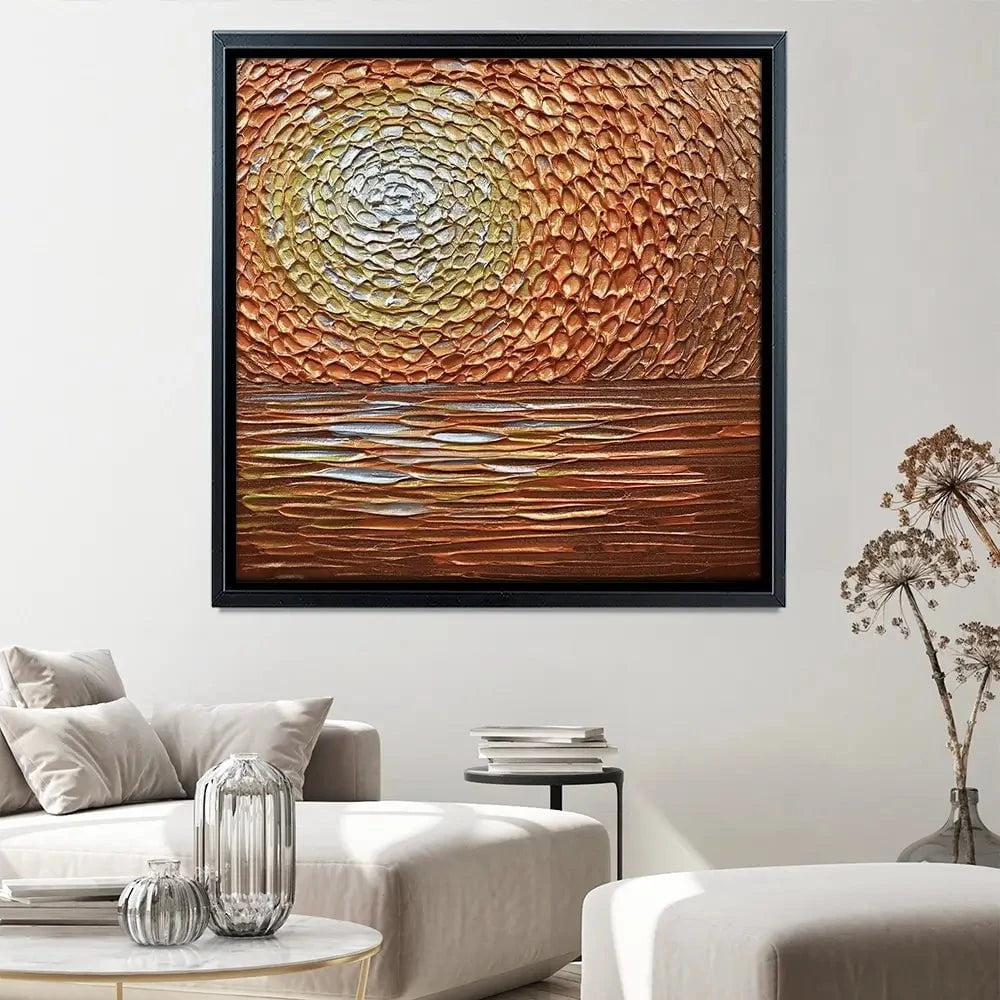 Tangerine Dream Square Canvas Print Tangerine Dream Square Canvas Print wall art product Nada Khatib