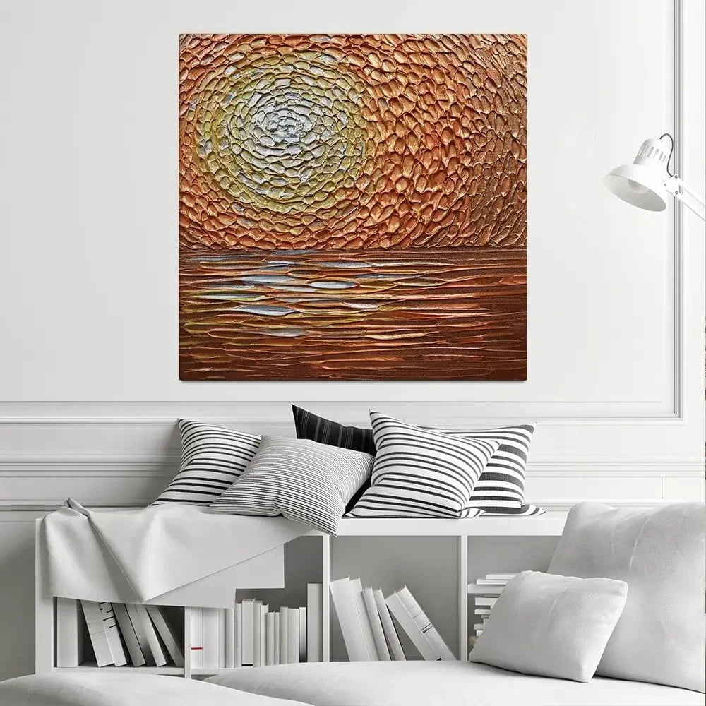 Tangerine Dream Square Canvas Print Tangerine Dream Square Canvas Print wall art product Nada Khatib