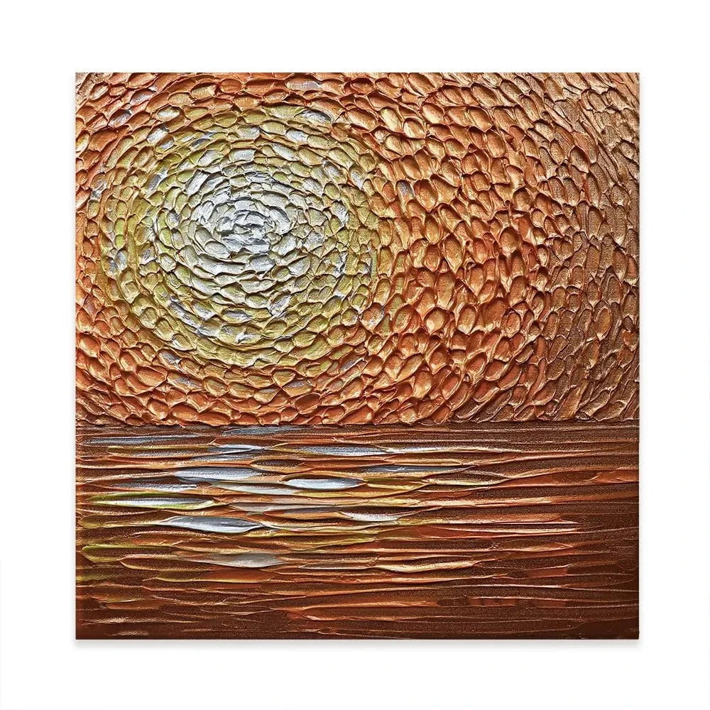 Tangerine Dream Square Canvas Print Tangerine Dream Square Canvas Print wall art product Nada Khatib