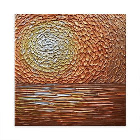 Tangerine Dream Square Canvas Print Tangerine Dream Square Canvas Print wall art product Nada Khatib
