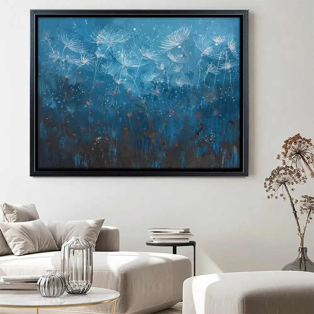 Teal Canvas Print Teal Canvas Print wall art product Laure Bury