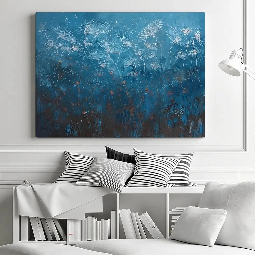 Teal Canvas Print Teal Canvas Print wall art product Laure Bury