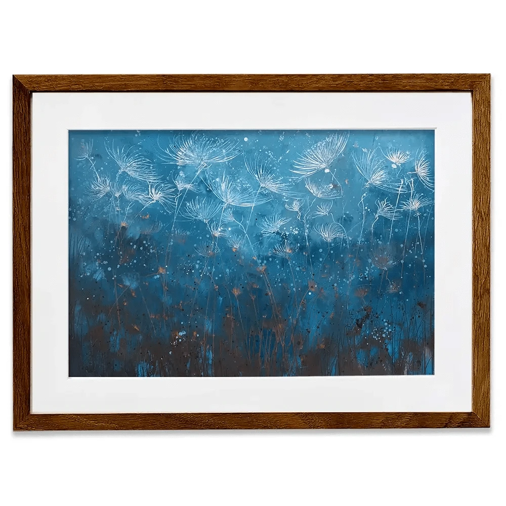 Teal Framed Art Print Teal Framed Art Print wall art product Laure Bury
