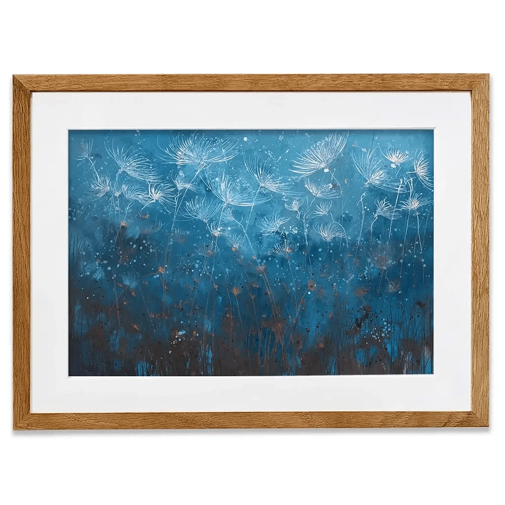 Teal Framed Art Print Teal Framed Art Print wall art product Laure Bury