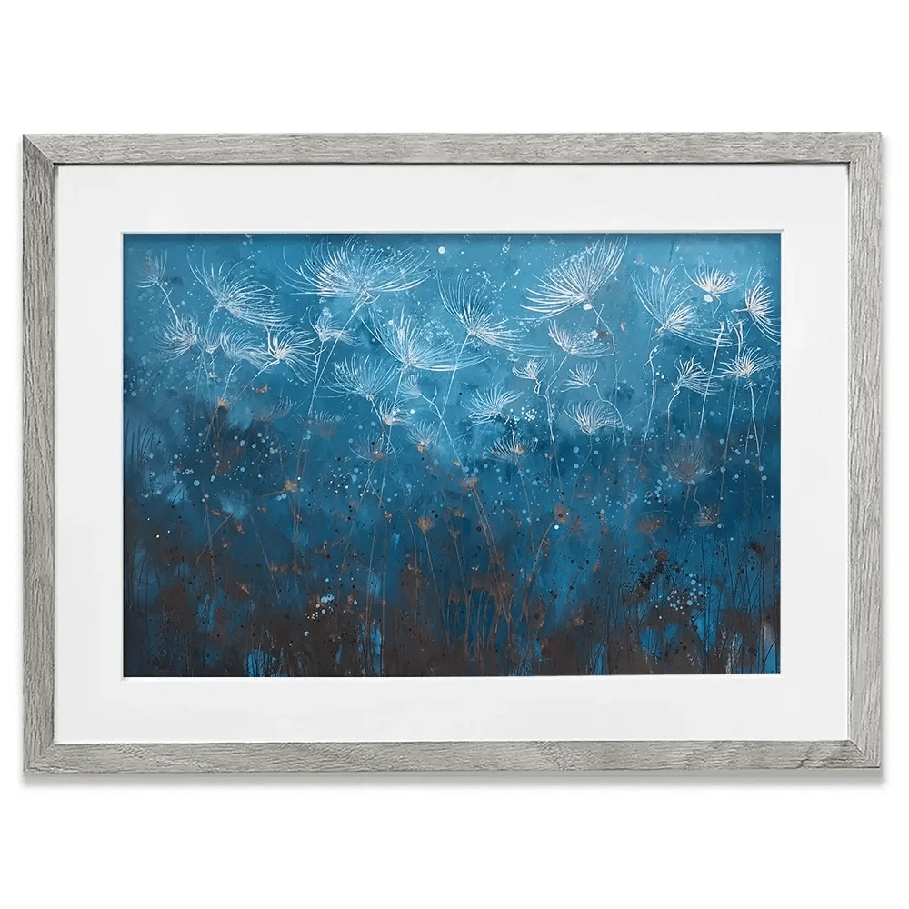 Teal Framed Art Print Teal Framed Art Print wall art product Laure Bury