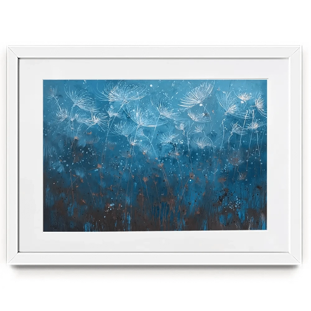 Teal Framed Art Print Teal Framed Art Print wall art product Laure Bury