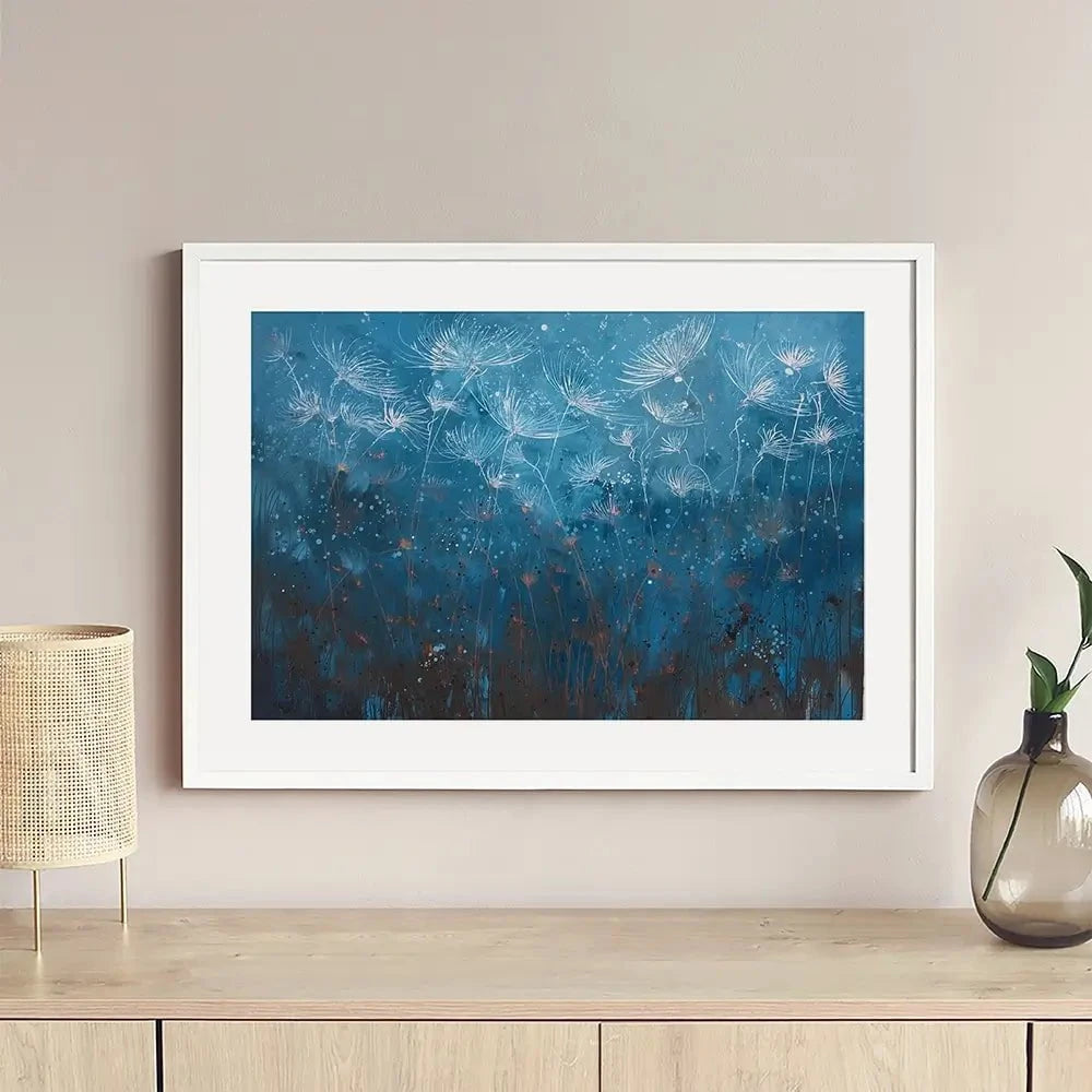 Teal Framed Art Print Teal Framed Art Print wall art product Laure Bury