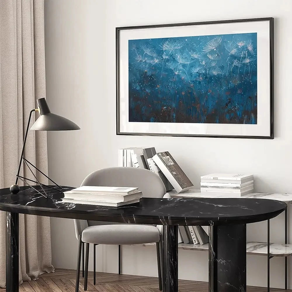 Teal Framed Art Print Teal Framed Art Print wall art product Laure Bury