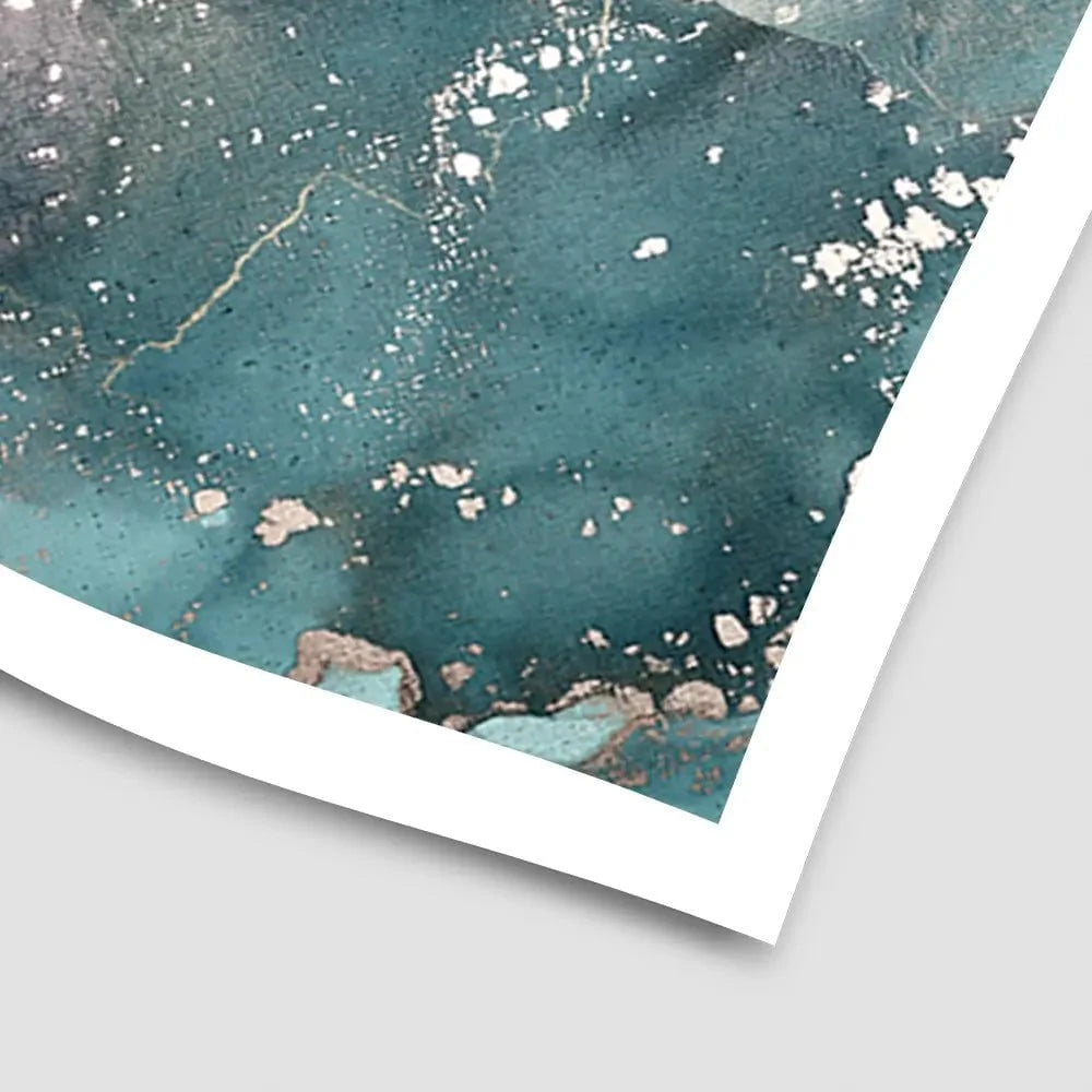 Teal Marble Art Print Teal Marble Art Print | Teal Marble Artwork Prints | Teal Marble Art wall art product djero.adlibeshe yahoo.com / Shutterstock