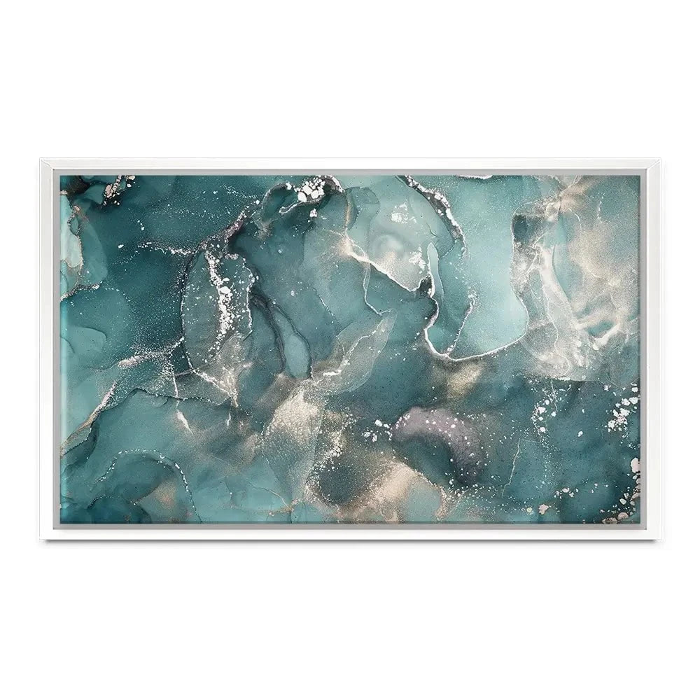 Teal Marble Canvas Print Teal Marble Canvas Print | Teal Marble Canvas Artwork Wall Art Design wall art product djero.adlibeshe yahoo.com / Shutterstock
